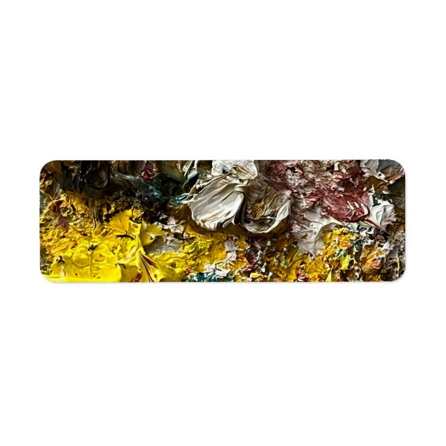 Konstnärens palett nr 1 returadress etikett (Framsidan)