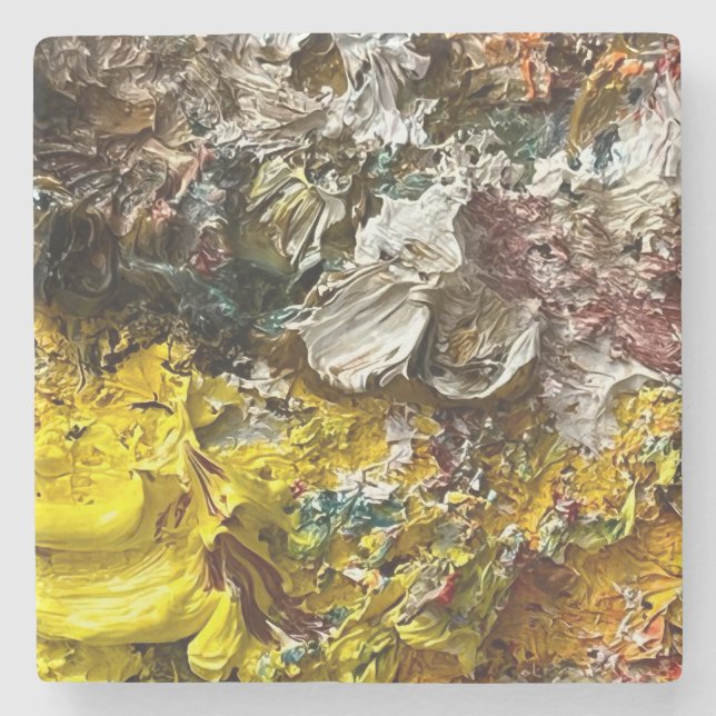 Konstnärens palett nr 1 stenunderlägg (Framsidan)