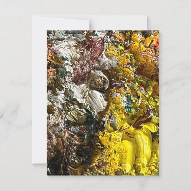 Konstnärens palett nr 1 tack kort (Framsida)