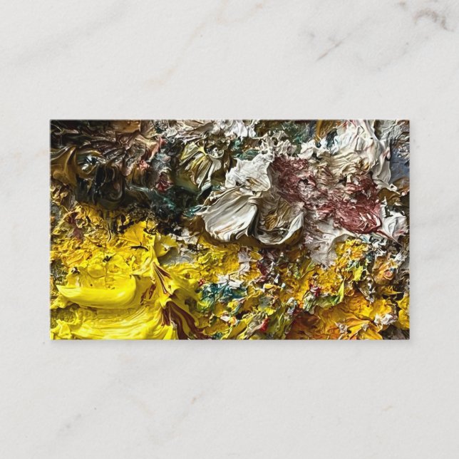 Konstnärens palett nr 1 visitkort (Framsida)