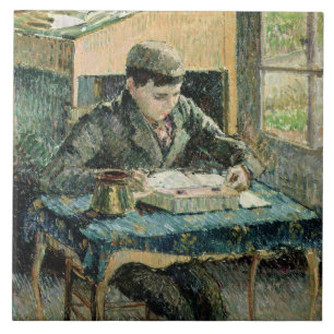 Konstnärens Son, 1893 (olja på kanfas) Kakelplatta