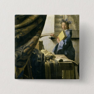 Konstnärens studio, c.1665-6 knapp