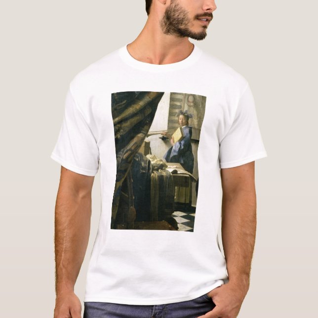 Konstnärens studio, c.1665-6 t-shirt (Framsida)