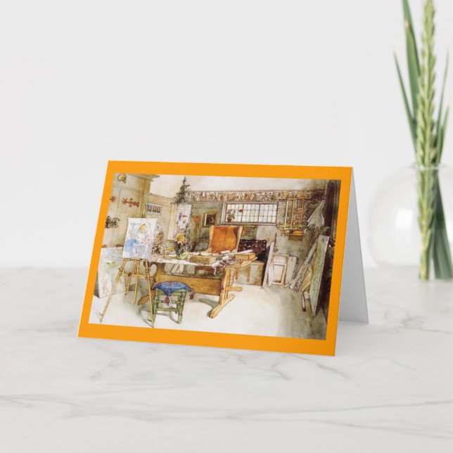 Konstnärens studio kort (Framsida)