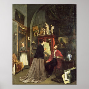 Konstnärens studio poster