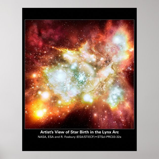 Konstnärens syn på Star Birth i Lynx Arc Poster (Framsidan)