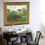 Konstnärens trädgård i Argentina av Claude Monet Poster<br><div class="desc">Konstnärets Garden i Argentina (A Corner of the Garden with Dahlias), 1873, är en målning av Claude Monet med en bank med blommar buskar, eventuellt ro, fyller det mesta av en sluten trädgård framför ett vitt hus. Scenen skapas med synliga dabs och penseldrag med scarlet rött, blekens gult, rost orange...</div>