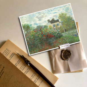 Konstnärens trädgård i Argentina av Claude Monet Vykort