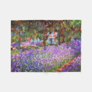 Konstnärens trädgård på Giverny av Monet Fleecefilt