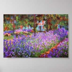 Konstnärens trädgård på Giverny vid den Monet Poster