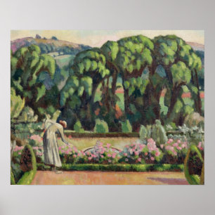 Konstnärens trädgård vid Durbins, c.1915 (olja på Poster