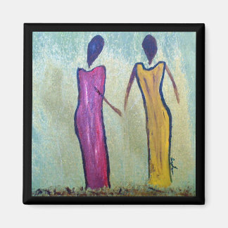 Konstnärer - Afrikas kvinnor Art Magnet