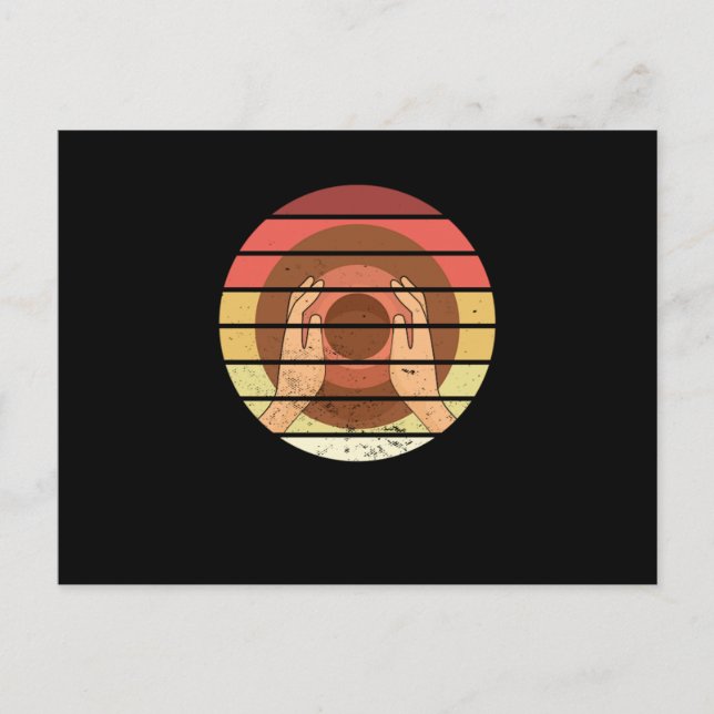 Konstnärer av potterihjul Retro Ceramics Sculpture Vykort (Framsida)