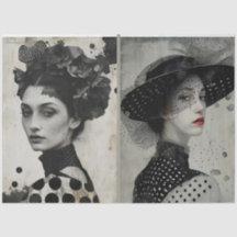 Konstnärer Blandade media Svartvit stort Ansikte