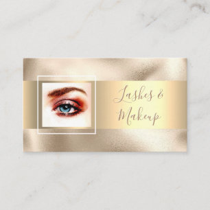 Konstnärer, DIY Namn/Photo, Guld/Guld Visitkort