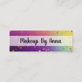 Konstnärer för konetti-makeup-konfektion i ro mini visitkort