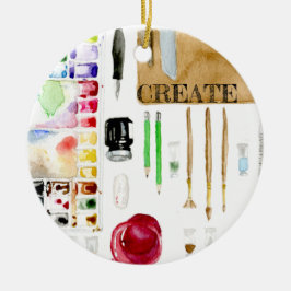 Konstnärer Julgransprydnad Keramik