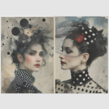 Konstnärer med blandad media Black White Ivory Lar