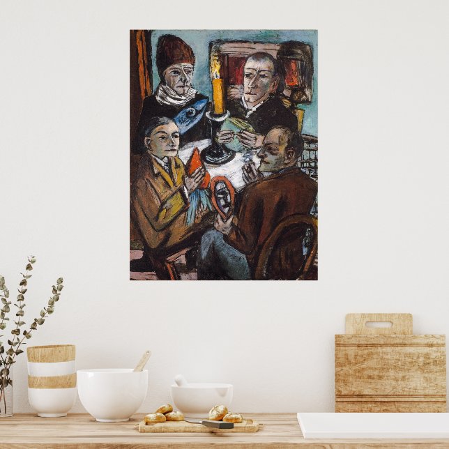 Konstnärer med grönsaker | Max Beckmann | Poster (Kök)