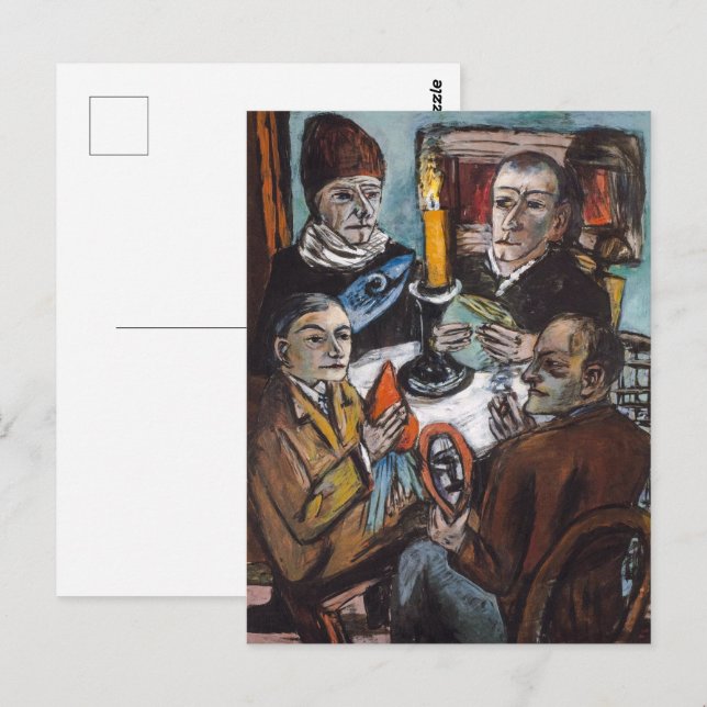 Konstnärer med grönsaker | Max Beckmann | Vykort (Fram/baksida)