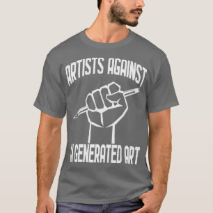 Konstnärer mot AI-genererad konst T Shirt