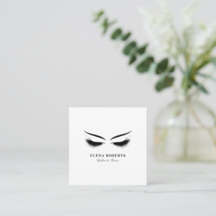 Konstnärer och brows Makeup Artist Fyrkantigt Visitkort