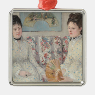 Konstnärerna (av Berthe Morisot) Julgransprydnad Metall