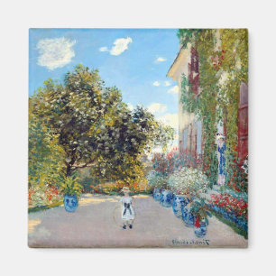 Konstnärernas hus i Argentina av Claude Monet Magnet