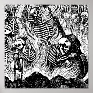 Konstnärernas och konstnärernas kalavera c. Mexiko Poster