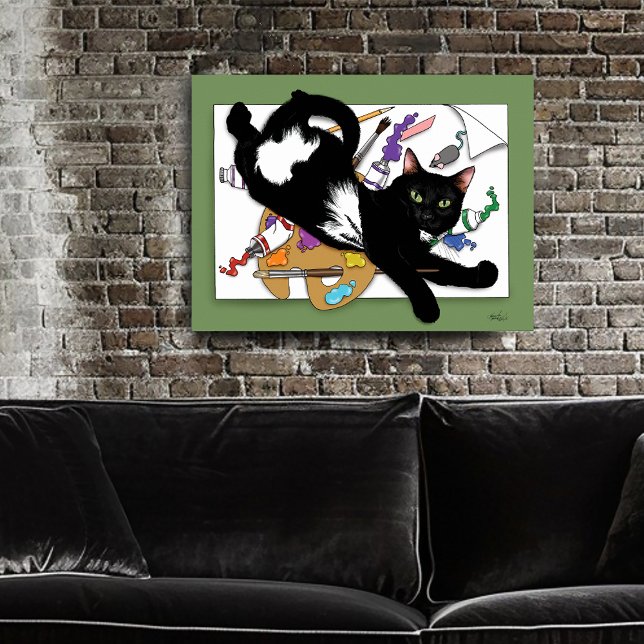 Konstnärets katt poster (Skapare uppladdad)