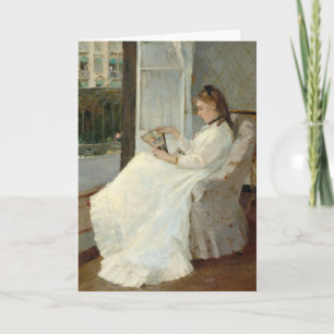 Konstnärets syster i ett fönster   Berthe Morisot Kort
