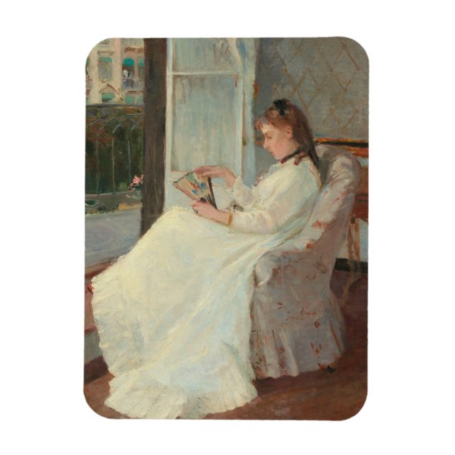 Konstnärets syster vid ett fönster, 1869 magnet (Vertikal)