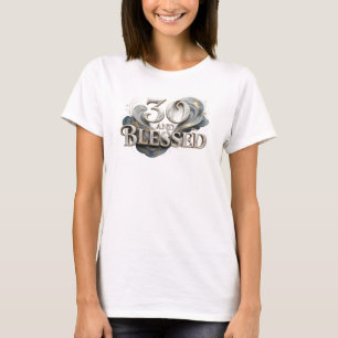 Konstnärlig 30 OCH SALIG Bärbar konst T Shirt