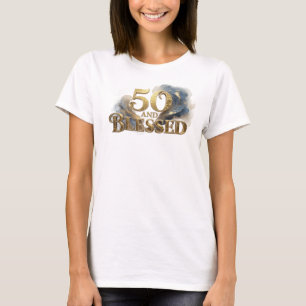 Konstnärlig 50 OCH BLESSAD Kreativ tryck T Shirt