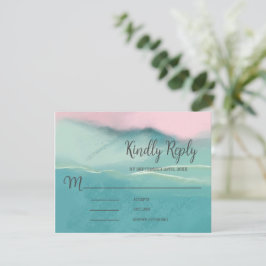 Konstnärlig Abstrakt Landskaps Bröllop Svar 