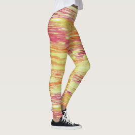 Konstnärlig Abstrakt Psykedelisk Färgexplosion Opa Leggings