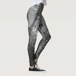 Konstnärlig Abstrakt Psykedelisk Färgexplosion Opa Leggings
