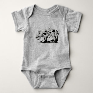 Konstnärlig afrikansk noshörningsträdskunst vild n t shirt