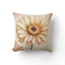 Konstnärlig akvarell Gerbera Daisy-blomma