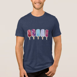 Konstnärlig akvarellmålning av popsicles som ger s t shirt