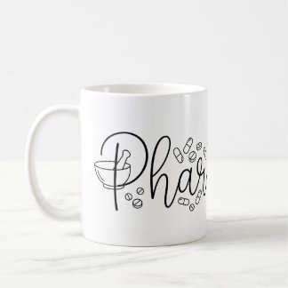 Konstnärlig Apotekar-typografi Mugg
