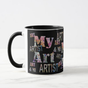 Konstnärlig Artsy kall rolig gåva för Mugg