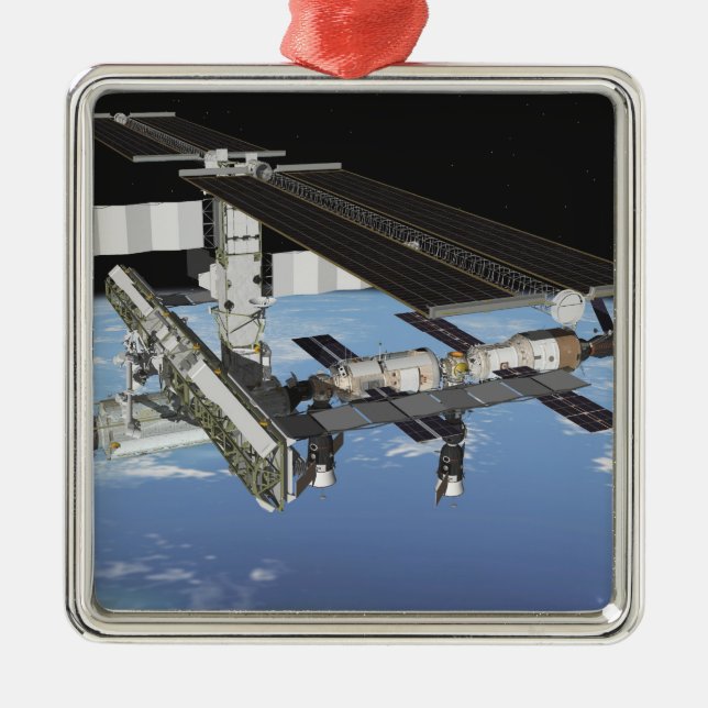 Konstnärlig återgivning julgransprydnad metall (Framsidan)