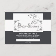 Konstnärlig baby shower blöja lotteri