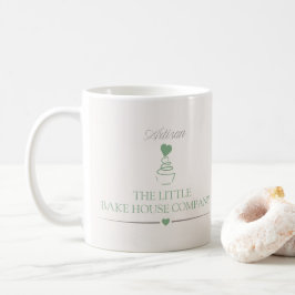 Konstnärlig bageriverksamhet, varumärkesbutik kaffemugg