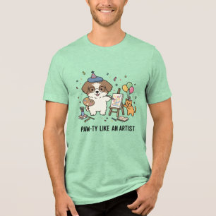 Konstnärlig Beagle och Kittens Craftsy-firande T-s T Shirt