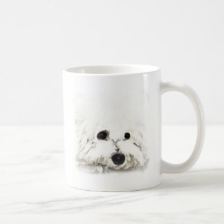 Konstnärlig Bichon head aquarelle Kaffemugg