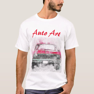 Konstnärlig bilgrafik automatiskt t shirt