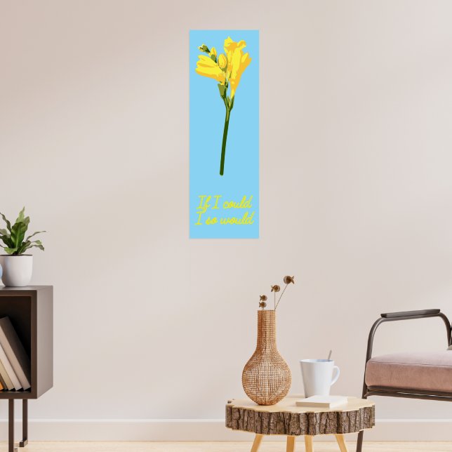 Konstnärlig blomfotografi för stärkande citat poster (Vardagsrum 3)