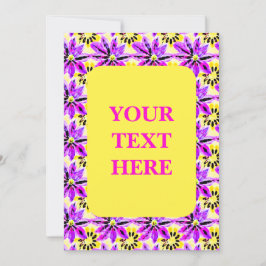 Konstnärlig Blommigt Boho Watercolor Mönster Inbjudningar